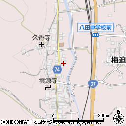 京都府綾部市梅迫町上町39周辺の地図