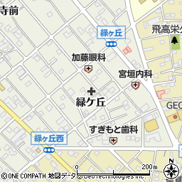 愛知県江南市前飛保町緑ケ丘137周辺の地図