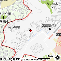 神奈川県鎌倉市植木727-8周辺の地図
