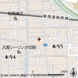 ローソン大垣本今五丁目店周辺の地図