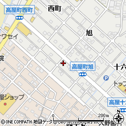 愛知県江南市高屋町旭171周辺の地図