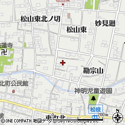 愛知県一宮市木曽川町黒田松山東南ノ切周辺の地図