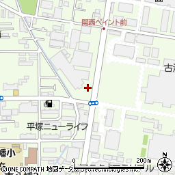 神奈川県平塚市東八幡周辺の地図