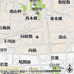 愛知県一宮市浅井町尾関向屋敷37-5周辺の地図