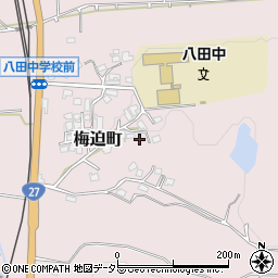 京都府綾部市梅迫町五本柿周辺の地図