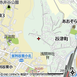 神奈川県横浜市金沢区谷津町298周辺の地図