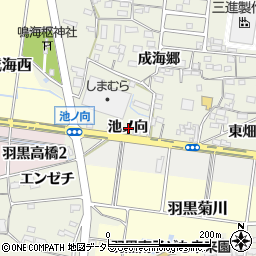 愛知県犬山市羽黒池ノ向周辺の地図