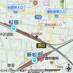 新松田駅周辺の地図