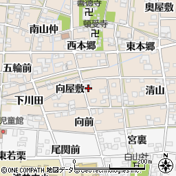 愛知県一宮市浅井町尾関向屋敷37-4周辺の地図