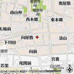 愛知県一宮市浅井町尾関向屋敷37-6周辺の地図
