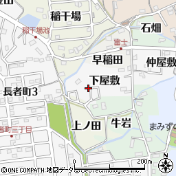 愛知県犬山市下屋敷周辺の地図
