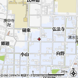 愛知県一宮市大毛小山11周辺の地図