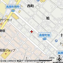 愛知県江南市高屋町旭185周辺の地図
