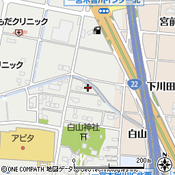 愛知県一宮市木曽川町黒田九ノ通り8周辺の地図