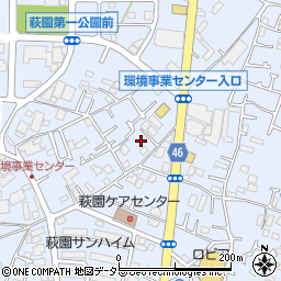 神奈川県茅ヶ崎市萩園1183周辺の地図