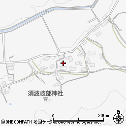 京都府綾部市物部町中谷周辺の地図