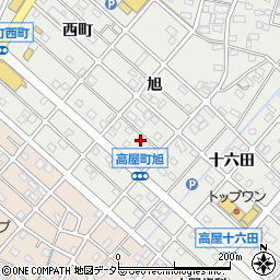 愛知県江南市高屋町旭139周辺の地図