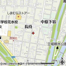 神奈川県平塚市長持557周辺の地図