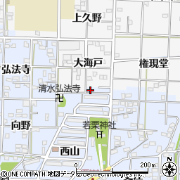 愛知県一宮市島村北裏山周辺の地図