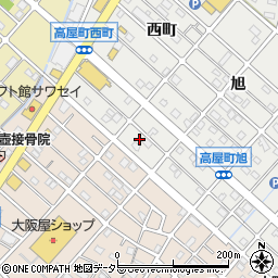 愛知県江南市高屋町旭210周辺の地図