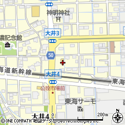 桜小町 大垣店周辺の地図