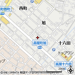 愛知県江南市高屋町旭140周辺の地図