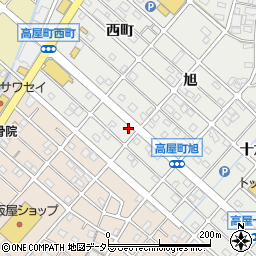愛知県江南市高屋町旭173周辺の地図
