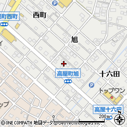 愛知県江南市高屋町旭141周辺の地図