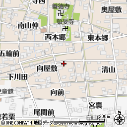 愛知県一宮市浅井町尾関向屋敷37-3周辺の地図