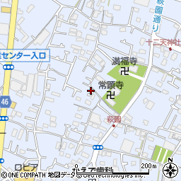 神奈川県茅ヶ崎市萩園1500周辺の地図