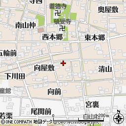 愛知県一宮市浅井町尾関向屋敷37-8周辺の地図