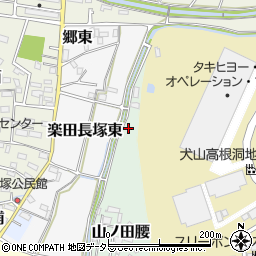 愛知県犬山市山ノ田周辺の地図