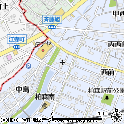 愛知県丹羽郡扶桑町柏森中島30-1周辺の地図