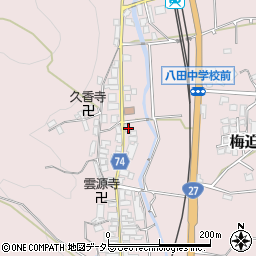 京都府綾部市梅迫町上町6周辺の地図