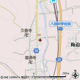 京都府綾部市梅迫町上町5周辺の地図