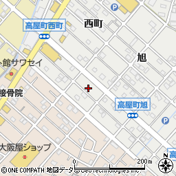 愛知県江南市高屋町旭183周辺の地図