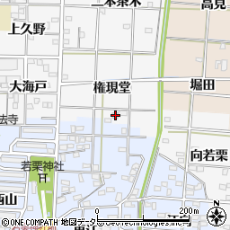 愛知県一宮市笹野権現堂56周辺の地図