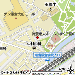 神奈川県鎌倉市岡本周辺の地図