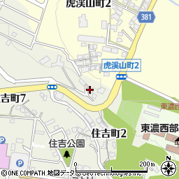 虎渓窯周辺の地図