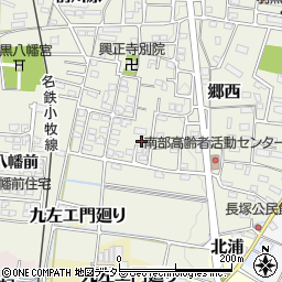 愛知県犬山市郷西153周辺の地図