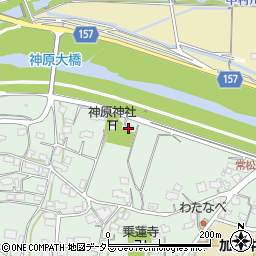 神原神社古墳周辺の地図