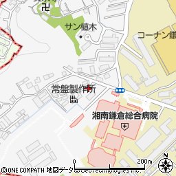 神奈川県鎌倉市植木689-3周辺の地図