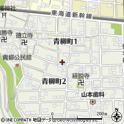 岐阜県大垣市青柳町周辺の地図