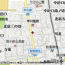 愛知県一宮市木曽川町黒田錦里84周辺の地図