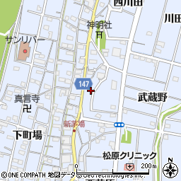 愛知県一宮市木曽川町里小牧道路寺119周辺の地図