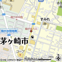 鶴が台入口周辺の地図