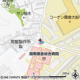 神奈川県鎌倉市植木683-15周辺の地図