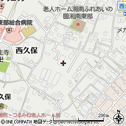 神奈川県茅ヶ崎市西久保周辺の地図