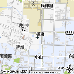 愛知県一宮市杉山川田周辺の地図