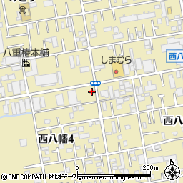 ローソンＬＴＦ平塚西八幡四丁目店周辺の地図